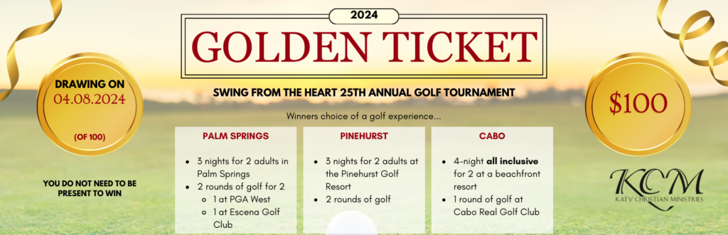 KCM Golf Tournament Golden Ticket